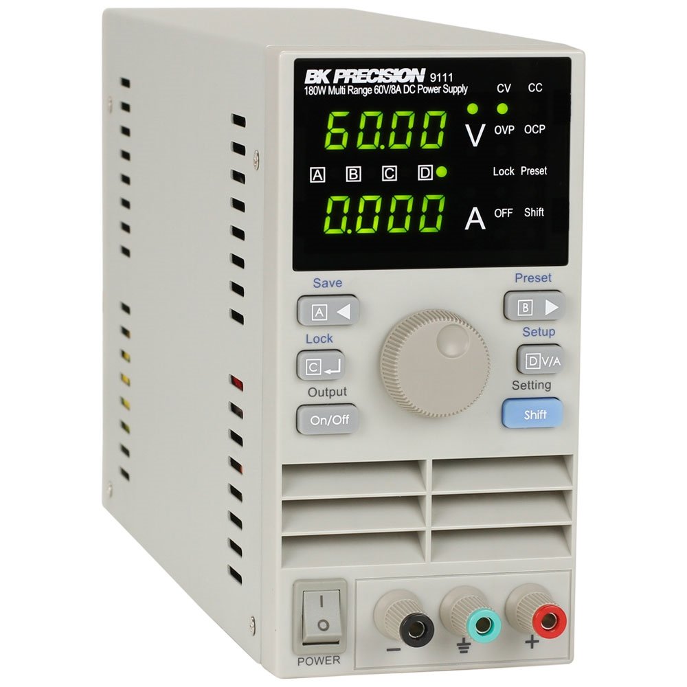 Surse în comutație cu putere constantă de ieșire (până la 60V, 8A, 180W) - BK Precision 9110 & 9111