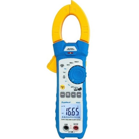 Clește ampermetric TRMS (până la 1000A, 1000V AC/DC) - Peaktech P1665